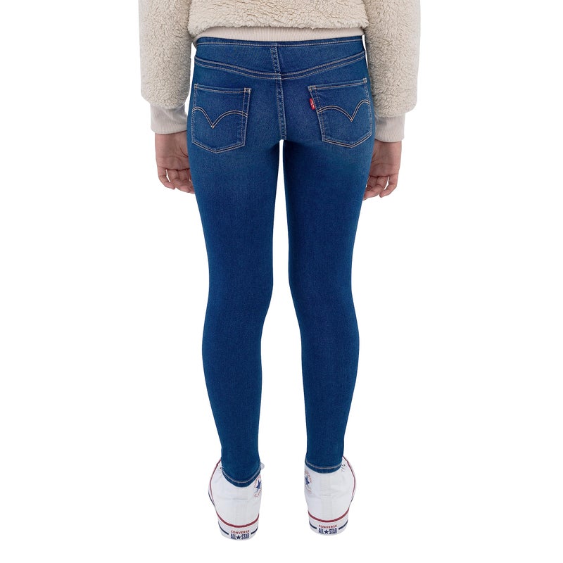 Levi's جينز لي فيز للبنات الصغيرات بتصميم ضيق، ماندولين، 4T - Image 3